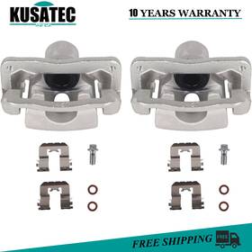 19b6270 Kusatec 19b6271 Pair Rear Brake Calipers With Bracket For 11-13 Kia Sorento 10-12 Hyundai Santa Fe