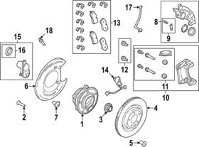 Lr156841 Land-rover Genuine Caliper Mount
