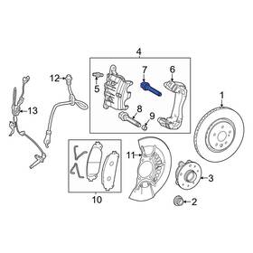 Lexus Oe 4771548150 For Rz450e 2023-2025 Front Upper Disc Brake Caliper Pin