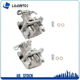 Ljt4198921 Lujuntec Pair Rear Disc Brake Calipers With Bracket For 1998-2005 Vw Passat 98-04 Audi A6