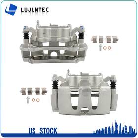 Ljt845582s01a Lujuntec For 2012 - 2020 Dodge Grand Caravan Pair Front Disc Brake Calipers With Bracket