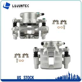 Ljt845ss49601t Lujuntec Pair Front Lh And Rh Disc Brake Calipers With Bracket For 89-92 Chevrolet Tracker L4