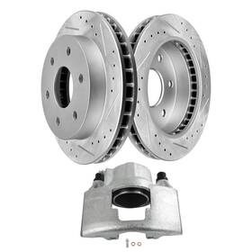 13440604 Luxfineparts Front Brake Caliper Rotors For 1995-2000 Chevrolet Tahoe 4wd Left Rigt