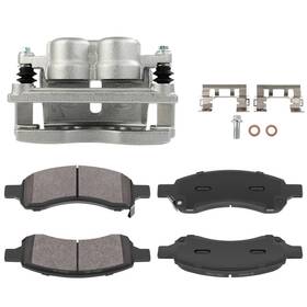 13440619 Luxfineparts 5pcs Front Brake Caliper Pads For 2006-2007 Buick Rainier Gmc Envoy