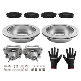 376axm Maxpeedingrods Rear L R Disc Brake Calipers Rotors Pads For Toyota Sequoia Tundra 2008-2016