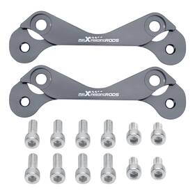 96i3m7 Maxpeedingrods Brake Bracket Adapter For Subaru Forester 2000-2008 Rear Gray Aluminum 96i3m7 Maxpeedingrods Brake Bracket Adapter For Subaru Forester 2000-2008 Rear Gray Aluminum