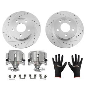 9ifner Maxpeedingrods Rear Drilled Brake Rotors For Pontiac G5 2007-2009/g6 2005-2010/pursuit 2006