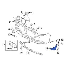 Bdtt50a20b Mazda Oe For 3 2019-2024 Front Left Brake Air Duct