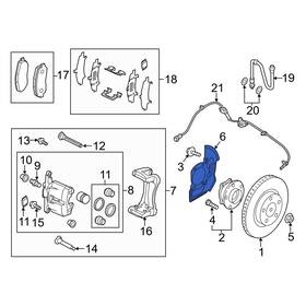 K01126261a Mazda Oe For 6 2014-2017 Rear Brake Dust Shield