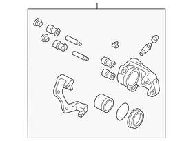 Zzdl-33-71x Mazda Genuine Caliper L Padless Fr - Drivers Side Lh