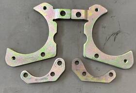 Mbmcbs5558 Mbm 1955-58 Chevy Full Size Front Disc Brake Caliper Bracket Only Set
