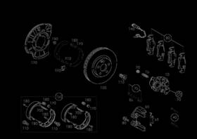 000-421-08-18-64 Mercedes-benz Genuine Pivot Pin