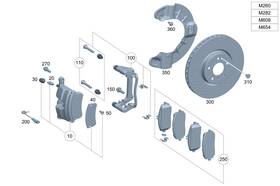 000-990-59-08-64 Mercedes-benz Genuine Hexagon Head Screw