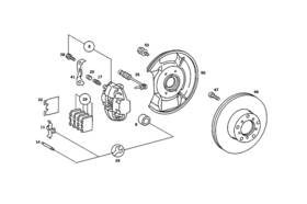 002-421-56-98-64 Mercedes-benz Genuine Brake Caliper