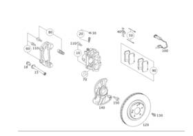 003-420-47-83 Mercedes-benz Genuine Parts Kit Brake Caliper