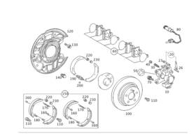 003-423-74-98 Mercedes-benz Genuine Brake Caliper