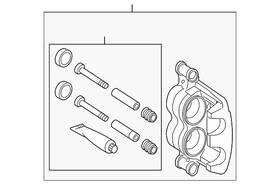 Mercedes-benz 004-420-56-83-80 Genuine Mercedes-benz Caliper