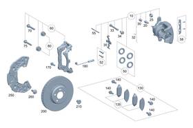 205-421-04-81 Mercedes-benz Genuine Piston Housing