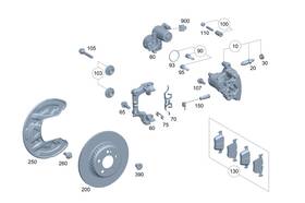205-423-04-81 Mercedes-benz Genuine Piston Housing
