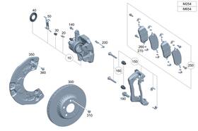 2064219001 Mercedes-benz Genuine Fixed Caliper