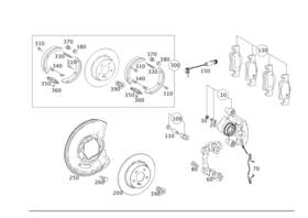 212-423-01-81-64 Mercedes-benz Genuine Brake Caliper