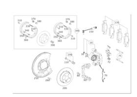 212-423-69-98 Mercedes-benz Genuine Fixed Caliper