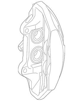222-421-45-98-65 Mercedes-benz Genuine Disc Brake Caliper