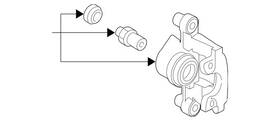 223-421-63-00 Mercedes-benz Genuine Fixed Caliper