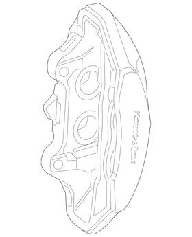 231-421-27-98 Mercedes-benz Genuine Fixed Caliper