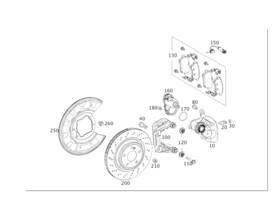231-423-04-81 Mercedes-benz Genuine Piston Housing