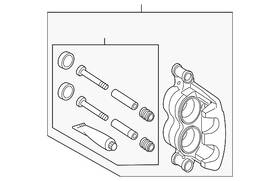 9074218900 Mercedes-benz Genuine Caliper