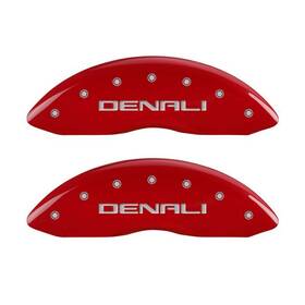 34009sdnlrd Mgp Caliper Covers With Jeep Engraving Full Kit 4 Pc Red For 07-13 Gmc Yukon
