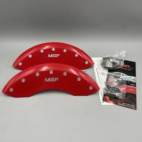 10006fmgprd Mgp Caliper Covers Brake 1983-93 Ford Mustang Front Only Red -