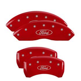 10198sfrdrd Mgp Caliper Covers For Ford Mustang 2010-2014 Front Rear Set Disc Brake Cover Csw