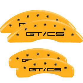 10200sgtcyl Mgp Caliper Covers Fits For 6770 Mustang Gt Cs Yellow Powder Coat