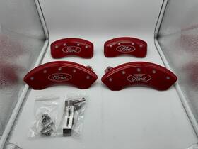 10238smgprd Mgp Caliper Covers 2016-2019 Ford Edge Front Wheel Drive Red Previous Installed