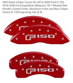 10239sf16rd Mgp Caliper Covers Disc Brake Cover 10239sf16rd/red/ For 2015-2020 F-150
