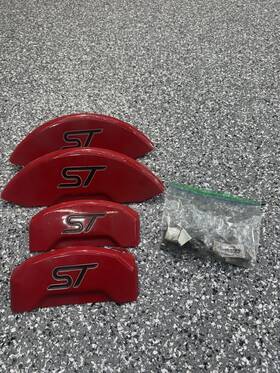 10252sst1rd Mgp Caliper Covers 2020-2024 Ford Explorer Inch St Front Rear Red Brake Disc