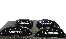 12162smopbk Mgp Caliper Covers 2011-2023 Dodge Charger Front Rear Black Mopar Brake Disc