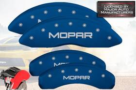 12204smopbl Mgp Caliper Covers 2011-2026 Dodge Durango Front Rear Blue Brake Disc Inch Mopar