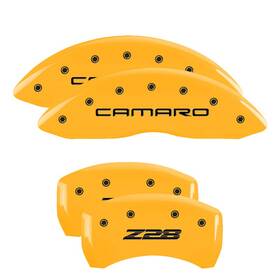 14027sz84yl Mgp Caliper Covers For Chevrolet Camaro 1998-2002 Front Rear Set Disc Brake Cover Csw