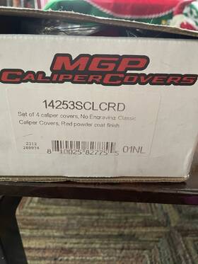 14253sclcrd Mgp Caliper Covers New Chevy Camaro Red 2016-2024
