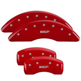 16230smgprd Mgp Caliper Covers Red Silver For 2014-2019 Toyota Highlander