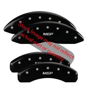 16242fmgpbk Mgp Caliper Covers Black Powder Coat Silver Characters