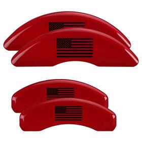 16252sbapflag2 Mgp Caliper Covers Red With Black Us Flag Front Rear Disc Brake Cover Set Gap