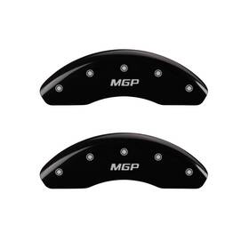20003fmgpbk Mgp Caliper Covers Black Powder Coat Finish Engraved