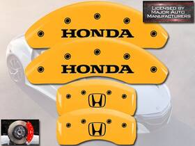 20225shohyl Mgp Caliper Covers 2018-2024 Honda Accord 2.0 Turbo Front Rear Yellow Brake H