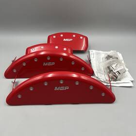 23203smgprd Mgp Caliper Covers Brake 2012-13 Mercedes Benz Sl550 Red And Black -