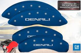 34221sdnlbl Mgp Caliper Covers 2021-2026 Gmc Yukon / Xl Inch Denali Front Rear Blue Brake Disc