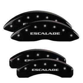 35015sescbk Mgp Caliper Covers Black Silver Escalade For 2007-2020 Cadillac Esv /